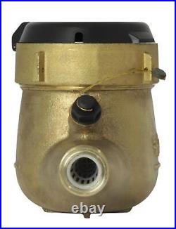 1/2 Water Meter Lead Free Brass Multi-Jet Gallons Horiz. NSF Certified