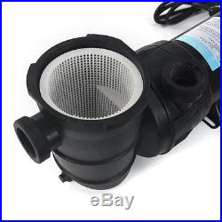1.5HP 4500GPH Above Ground Swimming Pool Pump with Strainer UL LISTED 1-1/2 NPT