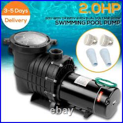 110-240v 2HP Inground Swimming Pool pump motor Strainer Hayward Replacement