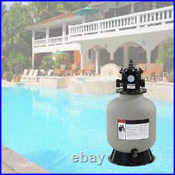 16 Swimming Pool Sand Filter Above Inground Pond Fountain Fit 0.35-0.75HP Pump