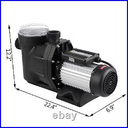 2.5HP In/Above Ground Swimming Pool Sand Filter Pump Motor Strainer US