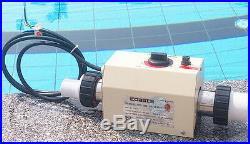 220V NEW Swimming Pool and SPA Heater Electric Heating Thermostat 3KW