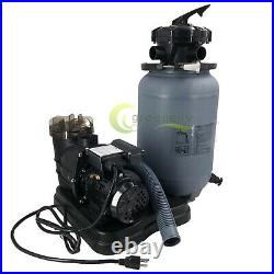 2400GPH 10 Sand Filter Above Ground 0.35HP Swimming Pool Pump intex compatible