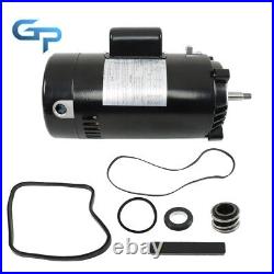 2HP withGO-KIT-3 Pool Pump Motor SP2615X20 UST1202 For Super Pump