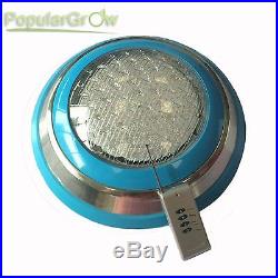 54W PopularGrow IP68 RGB LED Swimming Pool Underwater Lights Remote CE RoHs Lamp