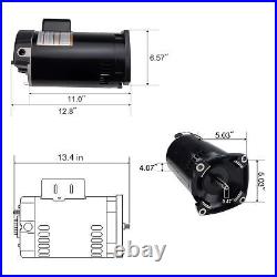 A. O. Smith Century B2855 Square Flange 2HP 230V Up-Rated Replacement Motor