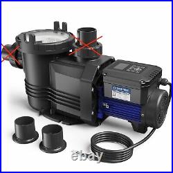 AQUASTRONG Variable Speed Pool Pump, 1.5 HP, 220V, 8189GPH, In/Above Pool Pump