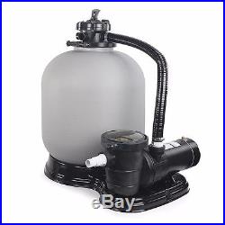 Above Ground Swimming Pool Sand Filter System with Pump 4500GPH 19 1HP