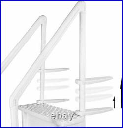 Aqua Select 28 Wide Above Ground Heavy Duty Swimming Pool Step Ladder System