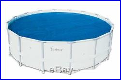 Bestway 18 Foot Round Above Ground Swimming Pool Solar Heat Cover 58173E