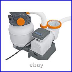 Bestway 58498E Flowclear 1500 Gallon Sand Filter Pump for Above Ground Pools