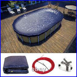 ColourTree Inground Above Ground WInter Pool Cover Oval (We Make Custom Sizes)