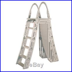 Confer Guard A-Frame Above Ground Swimming Pool Ladder for Pools 48-56 Tall
