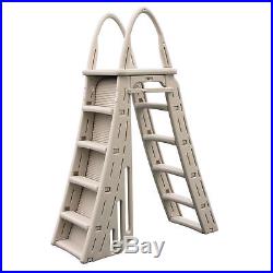 Confer Guard A-Frame Above Ground Swimming Pool Ladder for Pools 48-56 Tall