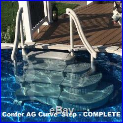 Confer Plastics Curve Above Ground Pool Step System