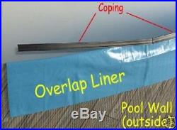 GLIMMERGLASS Above GROUND Overlap SWIMMING POOL Liner ALL SIZES, Oval, Round
