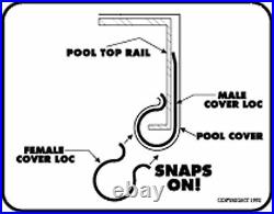Gladon Winter Cover Clips for Above Ground Swimming Pools (Various Packs)