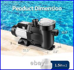 Hayward 1.5HP 2-Speed Swimming Pool Pump Motor Strainer Basket In/Above Ground