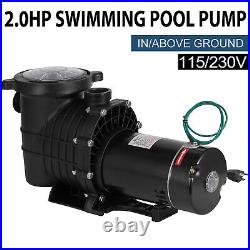 Hayward 2.0HP Swimming Pool Pump In/Above Ground with Motor Strainer Filter Basket