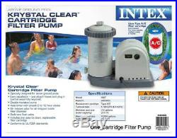 Intex 1500 GPH Easy Set Above Ground Swimming Pool Pump Filter System (Open Box)