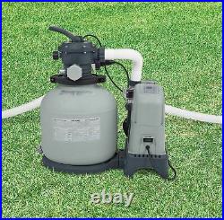 Intex 1600 GPH Saltwater System & Sand Filter Pump Set for Above Ground Pools