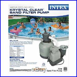 Intex 28647EG Krystal Clear 2800 GPH Above Ground Swimming Pool Sand Filter Pump