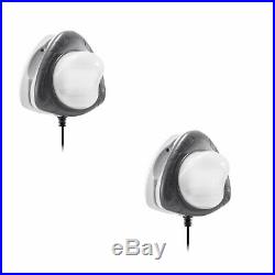 Intex Above Ground Underwater LED Magnetic Swimming Pool Wall Light (2 Pack)