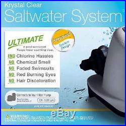 Intex CG-26669 120V Krystal Clear Saltwater System Swimming Pool Chlorinator