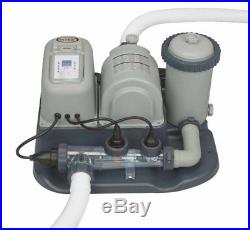 Intex Cartridge Filter Pump And Salt Water System For Aboveground Swimming Pool