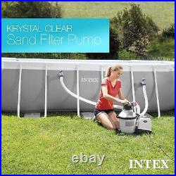 Intex SX2100 Krystal Clear Above Ground Pool Sand Filter Pump 26645EG