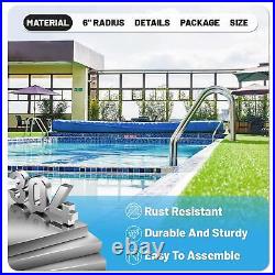 KOJEM Non-Slip 3-Step Stainless Steel Swimming Pool Ladder For In-Ground Pools