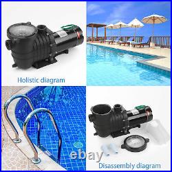 New 2HP 110V InGround Swimming Pool Portable Pump Motor Above Ground For Hayward