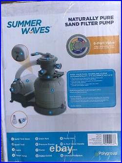New In Hand Summer Waves / Polygroup 1,400 Gph 10 Sand Filter Pool Pump 1400
