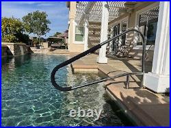 Origin 56in L Stainless Steel Swimming Pool Hand Rail Ladder Handrail Stair Rail