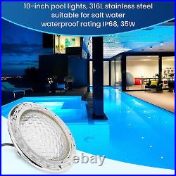 Pomeade SH101300, 10 Inch, 12V 35W, White LED Pool Light, 50ft