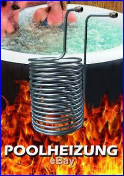 Poolheizung Feuer Heizspirale Pool Holz heißes Poolwasser Fire Twister