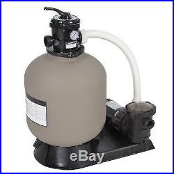 Pro Above Ground Swimming Pool Pump System 4500GPH 19 Sand Filter with 1.0HP