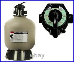 Rx Clear Swimming Pool Above Ground & In-Ground Sand Filter with 6-Way Valve