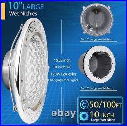 SH101100 5G LED RGBW 10 Inch Pool Light for Inground Pool 12VAC 50 ft 35 W