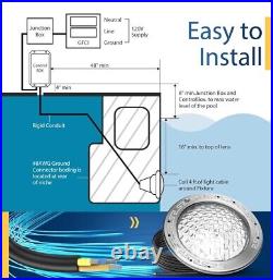 SH101100 5G LED RGBW 10 Inch Pool Light for Inground Pool 12VAC 50 ft 35 W