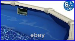 SmartLine 24' Round Overlap Swirl Bottom 25 Gauge Swimming Pool Liner with Coping