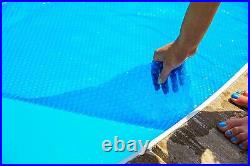 Sun2Solar 12 x 28 Rectangle Blue Swimming Pool Solar Blanket Cover 1600 Series