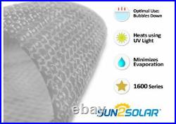 Sun2Solar 1600 Series Clear Round Swimming Pool Solar Covers (Choose Size)