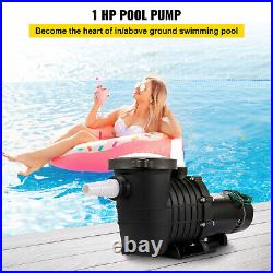 Swimming Pool Pump 1HP Pool Pump 110/220V 5544GPH In/Above Ground Strainer