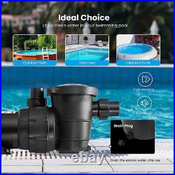 Swimming Pool Pump 2.0HP Self Primming Above Ground 2-Speed 1.5 & 1.25'' Intlet