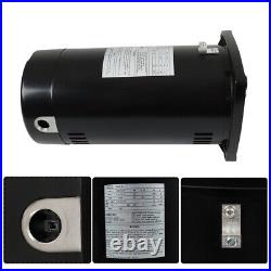 USQ1102 Pool Motor 1HP 3450RPM 48Y Frame Square Flange Pool Pump Motor 115/230V