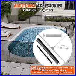 VEVOR Pool Fence 4 x 72 FT Removable Pool Fences for Inground Pools Outdoor