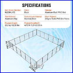 VEVOR Pool Fence 4 x 72 FT Removable Pool Fences for Inground Pools Outdoor