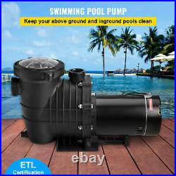 VEVOR Swimming Pool Pump In/Above Ground Pool Pump 2 HP 5280 GPH with Strainer