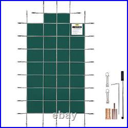 VEVOR Swimming Pool Safety Cover 18x36FT Safety Pool Cover with Center End Steps